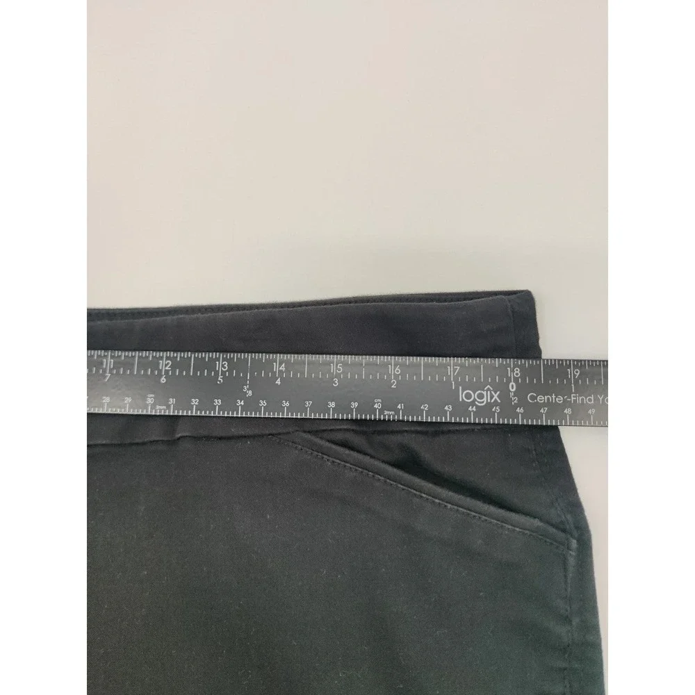 Croft & Barrow Effortless Stretch Woman's Pants Black Straight Leg Sz 18 Regular